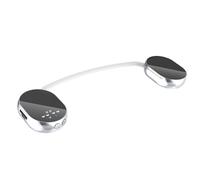 Xnuiasqe Haut-Parleur de Coussin à Conduction Osseuse Stéréo BT Machine à Son pour Le Sommeil Design Plat Utilisation sous L'Oreiller Fonction Minuterie de Bruit Blanc