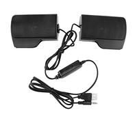 Xnuiasqe Haut-parleur stéréo USB 1 Pièce Sound Bar Haut-Parleurs Clipon Mini Clip Noir pour Ordinateur Portable Téléphone Lecteur De Musique Ordinateur