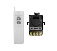 Xnuiasqe Interrupteur sans avec Télécommande, Interrupteur sans, Haute Puissance 30A, Large Tension, Contrôle à Distance RF433 Longue Distance 1000M.