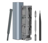 Xnuiasqe Kit de Réparation Portable Précis - Ensemble de Tournevis Électroniques de 44 Pièces pour Ordinateur, Montre, Lunettes et Appareil Photo.