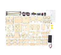 Xnuiasqe Kit de Robot d'accueil Programmable Double Intelligent et Programmable pour Expériences Scientifiques DIY dans Le Cadre de L'Éducation Steam des Jeunes