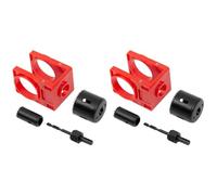 Xnuiasqe Kit D'Installation de Serrure de Porte 2 Ensembles, Ensemble de Scie Cloche pour Serrure de Porte pour Portes en Bois avec Gabarit de Guidage