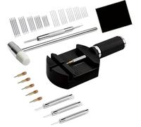 Xnuiasqe Kit D'Outils de Réparation de Montres Professionnel 52 Pièces, Comprenant des Presses à Cornes, Marteaux, des Barrettes à Ressort, des Scies à Chaîne et des Maillons de Bracelet