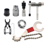 Xnuiasqe Kit D'Outils de Réparation de Vélo, Coupe-Chaîne pour, Kit de Réparation de Vélo, Outil de Démontage du Boîtier de Pédalier à Roue Libre