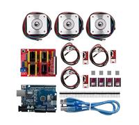 Xnuiasqe Kit pilote à moteur Stepper A4988/DRV8825 Expansion Board, NEMA17 idéal compatible pour imprimantes 3D