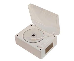 Xnuiasqe Lecteur CD Rétro Rechargeable Supporte CD BT USB 3.5mm AUX Lecteur CD Portable Compatible Bluetooth 5.0 pour