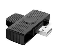 Xnuiasqe Lecteur de Carte à Puce USB, Banque D'Identification de Mémoire, EMV, Électronique, DNIE, Dni, Cloneur Carte SIM, Adaptateur de Connecteur pour Système D'Exploitation, USB