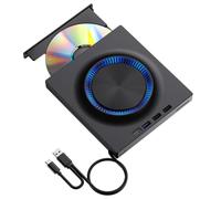 Xnuiasqe Lecteur Optique Externe USB Lecteur CD DVD Portable Graveur Carte D'Extension Ordinateur de Bureau Externe Enregistrement pour Ordinateur Portable