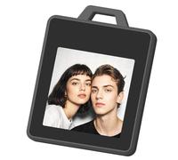 Xnuiasqe Localisateur d'animaux 1,54 Pouce Écran EInk 4 Couleurs Badges Électroniques BLE Étiquette de Bagages Intelligente Mini Étiquette Numérique Étiquette de Nom DIY pour iOS A
