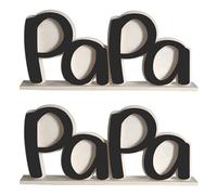 Xnuiasqe Lot de 2 cadres photo pour la fête des pères, cadeaux de la part d'une fille, cadeau d'anniversaire pour , porte-photo pour , noir