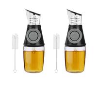 Xnuiasqe Lot de 2 distributeurs d' avec pompe doseuse et tasse à mesurer 250 ml avec brosse de nettoyage