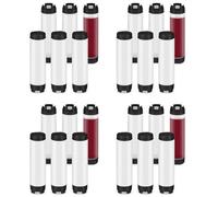 Xnuiasqe Lot de 24 bouteilles à condiments en plastique inversé pour sauces rechargeables à grande valve 473 ml