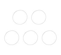 Xnuiasqe Lot de 5 colliers en titane pur avec pendentif en perles de verre qui ne rouillent pas facilement - Bracelet simple en alliage de titane - B