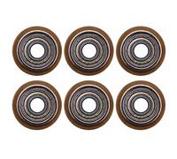 Xnuiasqe Lot de 6 dalles carbonisées revêtues de titane, échange de tonalité 22 x 6 x 6 mm