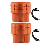 Xnuiasqe Lot de 6 gouttières pour pot de fleurs de jardin