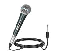 Xnuiasqe Microphone Dynamique Micro Filaire Portable Professionnel pour Karaoké Live Vocal Performance Microfone
