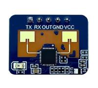 Xnuiasqe Module de Capteur de Présence Corporelle 24G LD2410C Radar à Ondes Millimétriques Capteur de Commodité Multifonction Intelligent Sans Contact, une Installation Facile et Facile à Utiliser