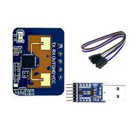 Xnuiasqe Module de Capteur de Présence Corporelle 24G LD2410C Radar à Ondes Millimétriques Capteur de Commodité Multifonction Intelligent Sans Contact, B Facile à Utiliser