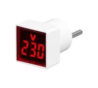 Xnuiasqe Multimètre Numérique Square EU Plug Voltage Tester avec Écran LED et Témoin