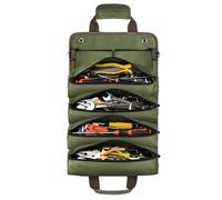 Xnuiasqe Organisateur de Rouleau à Outils Multi-Poches, Sac à Outils Portable et Robuste, Rangement D'Outils DIY.