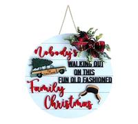 Xnuiasqe Panneau à suspendre à la porte panneau de bienvenue pour la porte d'entrée, panneau rond à suspendre pour décoration de maison, décoration de vacances, comme indiqué facile à