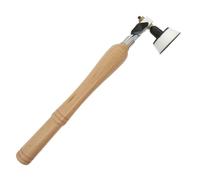 Xnuiasqe Ponceuse de Bol de 2 Pouces - Patin de Ponçage en Mousse à Crochet et Boucle avec Manche en Bois Dur pour le Travail Du Bois