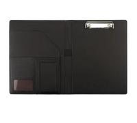 Xnuiasqe Porte-Documents Multifonctionnel A4 à un Seul Compartiment, Fermeture Éclair, pour Directeur Commercial, Noir