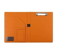 Xnuiasqe Porte-Documents Multifonctionnel A4 à un Seul Compartiment, Fermeture Éclair, pour Directeur Commercial, Marron