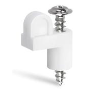 Xnuiasqe Pour Clips de Retenue de Moustiquaire Blanche Compatibles Fastens, Paquet de 48, Design Décalé de 3/8 Po.