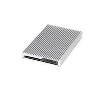 Xnuiasqe pour la Carte Mère Pcie5.0 MCIO vers 2 Adaptateurs M.2 2280 NVMe - Carte Graphique Externe GPU Câble A-B 2,5" HDD Support sans Coque.