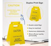 Xnuiasqe pour Les Collègues de Farce Drôle de Coéquipier Les Coéquipiers Employés (2pcs) Attention SURSTIPLEMENT SAGNIR de Bureau