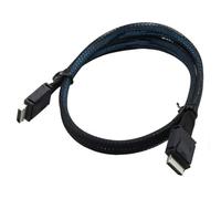 Xnuiasqe pour PCIe Oculink SFF 8611 4i à Mini SAS SFF-8611 4I Server Super Speed Câble Extension de Données Mâle vers Le Cordon de Transfert de Données Masculin