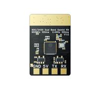 Xnuiasqe Récepteur ELRS 915M/2.4G Dual-Band 100mw Gemini Receiver Module RX ESP32-C3 pour Pièces de Drones RC FPV Traversing