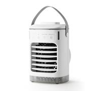 Xnuiasqe Réfrigération Air Refroidisseur de Climatiseur Portable Ventilateur de Bureau Évaporatif avec 4 Vitesses 7 Couleur Lumière pour le Bureau de la Chambre