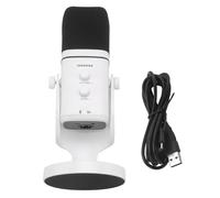 Xnuiasqe RVB Gaming Microphone USB/XLR Dynamic Bruit Réduction, Bouche Casque Muet pour Le Podcast de Streaming de Joueur White