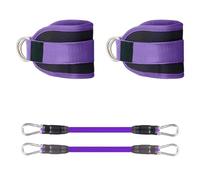 Xnuiasqe Sangles de Cheville pour Appareils à Bandes de Résistance - Sangles de Cheville Réglables et Confortables pour Appareils à Bandes de Résistance B