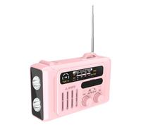 Xnuiasqe Solar Hand Crank Radio Outdoor Solar Hand Crank Radio Portable Am/FM/NOAA Radio Bluetooth en Haut