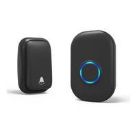 Xnuiasqe Sonnette Intelligente Étanche Sonnette Sans Sonnette de Porte de Maison Contrôle de Volume Intelligent à 4 Niveaux 38 Chansons Sonnette Prise Ue