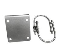 Xnuiasqe Support de Balcon en Alliage D'Aluminium pour Antenne à Double Bande UV, Base de Pince Tubulaire pour Antenne de Véhicule Extérieur B.