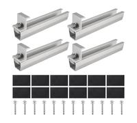 Xnuiasqe Support de de Panneau Solaire Rail de Panneau Photovoltaïque Module de Fixation de de Panneau Solaire avec Milieu pour Toit Trapézoïdal 30 mm
