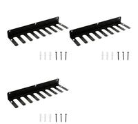 Xnuiasqe Support de Rangement Multifonctionnel pour Équipement de Gym (3 Pièces) : Support pour Bandes de Résistance, Barre D'Haltères, Etc. Support de Musculation Robuste.