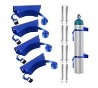 Xnuiasqe Support de Réservoir de Propane Support de Cylindre de de Réservoir de Propane Cylindre en ABS avec Vis et Support de Chaîne de Sécurité