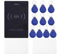 Xnuiasqe Système de Contrôle D'Accès à la Porte RFID 9-24V Lecteur de Carte IC/ID à Double Fréquence Alimentée avec une Capacité de Stockage de la Carte Mère 20000 2PCS