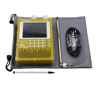 Xnuiasqe TEF6686 Radio à Haute Sensibilité DP-666 TEF6686 Radio Radio High Sensitivité DP-666 Bande Complète FM AM FM Radio à Onde Courte 2,8 Pouces Écran Tactile Jaune Jaune