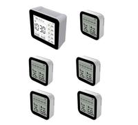 Xnuiasqe Thermomètre Hygromètre Intelligent WIFI Tuya 13 en 1 pour Intérieur, avec Mesure Précise de la Température et de L'Humidité, Surveillance pour L'Heure/le Calendrier/L'Alarme.