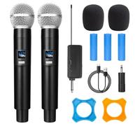 Xnuiasqe WN58 Microphone sans Professionnel 2,4 G 2 Canaux UHF Fréquence Fixe Microphone Portable pour Karaoké Spectacle D'Église
