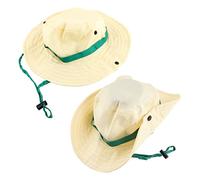 Xnukaw Ensemble de Costume D'explorateur pour Enfants, Gilet et Chapeau | Tissu Lavable Durable, Kit de Jeu de Rôle en Plein Air pour Safari Randonnée Camping, Cordons de Serrage Réglables, Tissu