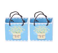 Xnukaw Sacs en Papier Miniatures pour Maison de Poupée, Sacs à Provisions | Construction en Papier Durable, 1,4 X 1,4 X 0,6 Pouces Chacun, Idéal pour L'affichage de Collections de Maisons de Poupées