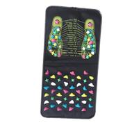 Xnukaw Tapis D'acupression des Pieds, Tapis de Réflexologie Imperméable | Boutons en Plastique, Adaptés aux Zones Humides et Sèches, Massage des Pieds pour Personnes âgées et Actives
