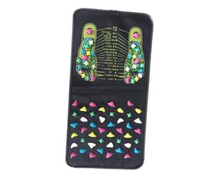 Xnukaw Tapis D'acupression des Pieds, Tapis de Réflexologie Imperméable | Boutons en Plastique, Adaptés aux Zones Humides et Sèches, Massage des Pieds pour Personnes âgées et Actives
